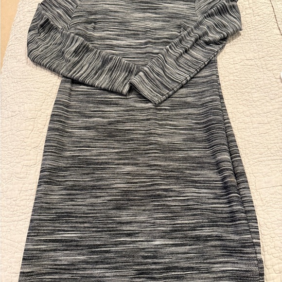 Trina Turk Black and Gray Long Sleeve Dress - Picture 1 of 2